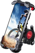 Lamicall Bike Phone Holder Motorcycle Mount - One-Hand Operation, Lockable