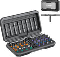 Saker 42-in-1 Magnetic Ratchet Screwdriver Set With T-Handle Grey
