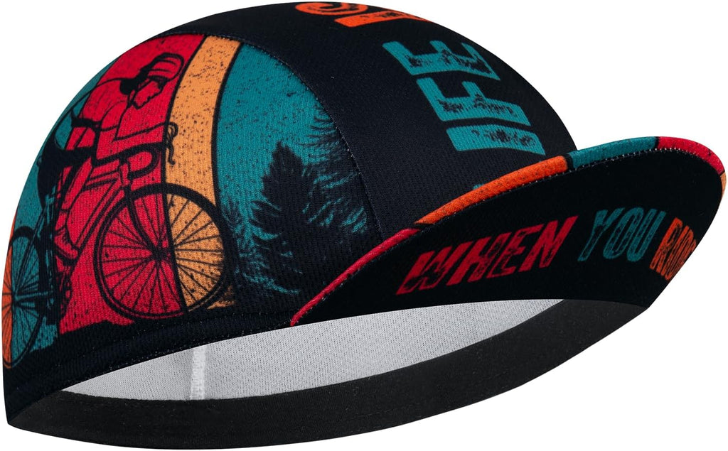Cycling Cap for Man and Woman Cycling Hat Under Helmet-Polyester Breathable Sweat Absorbent