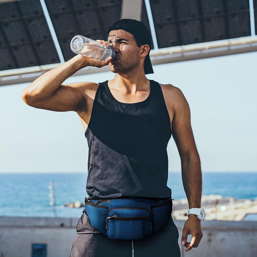 NOOLA Fanny Pack with Water Bottle Holder, Hiking Waist Bag for Men Women