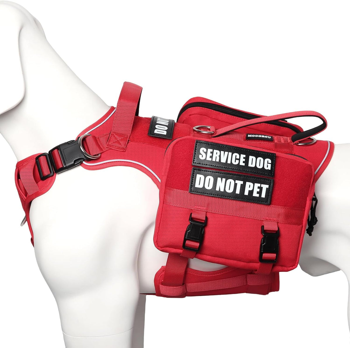 Service Dog Vest with Removable Backpack for Large Dogs Pink XL