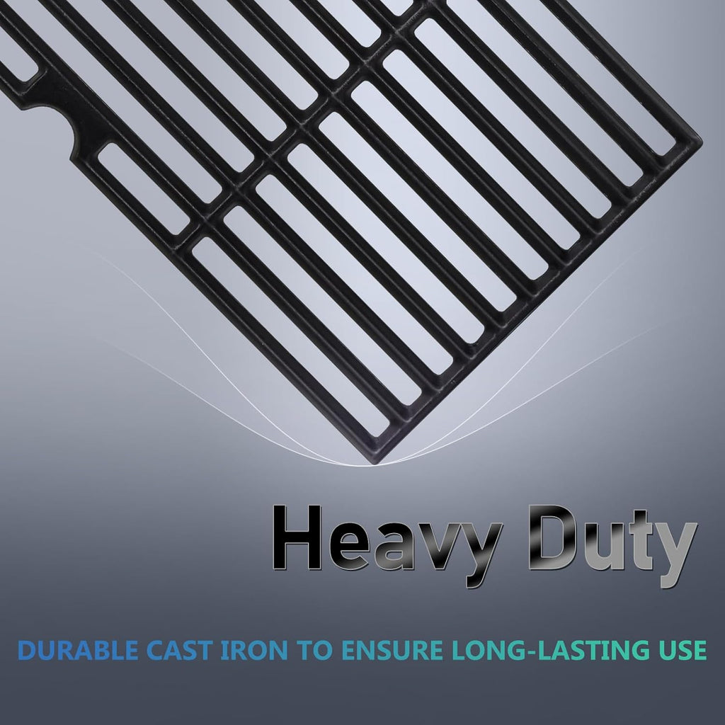 Hiorucet Grill Grates Replacement Parts for Charbroil Advantage 463344015, 463343015, 463335115, Grid Cooking Grates, Heat Plate, Burner, Ignitor and Crossover Tube for Charbroil 4 Burner Grill Parts.
