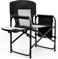 Yestomo Camping Chairs, Folding Chairs for Outside, Directors Chairs Foldable Adults Heavy Duty,Support to 450LBS