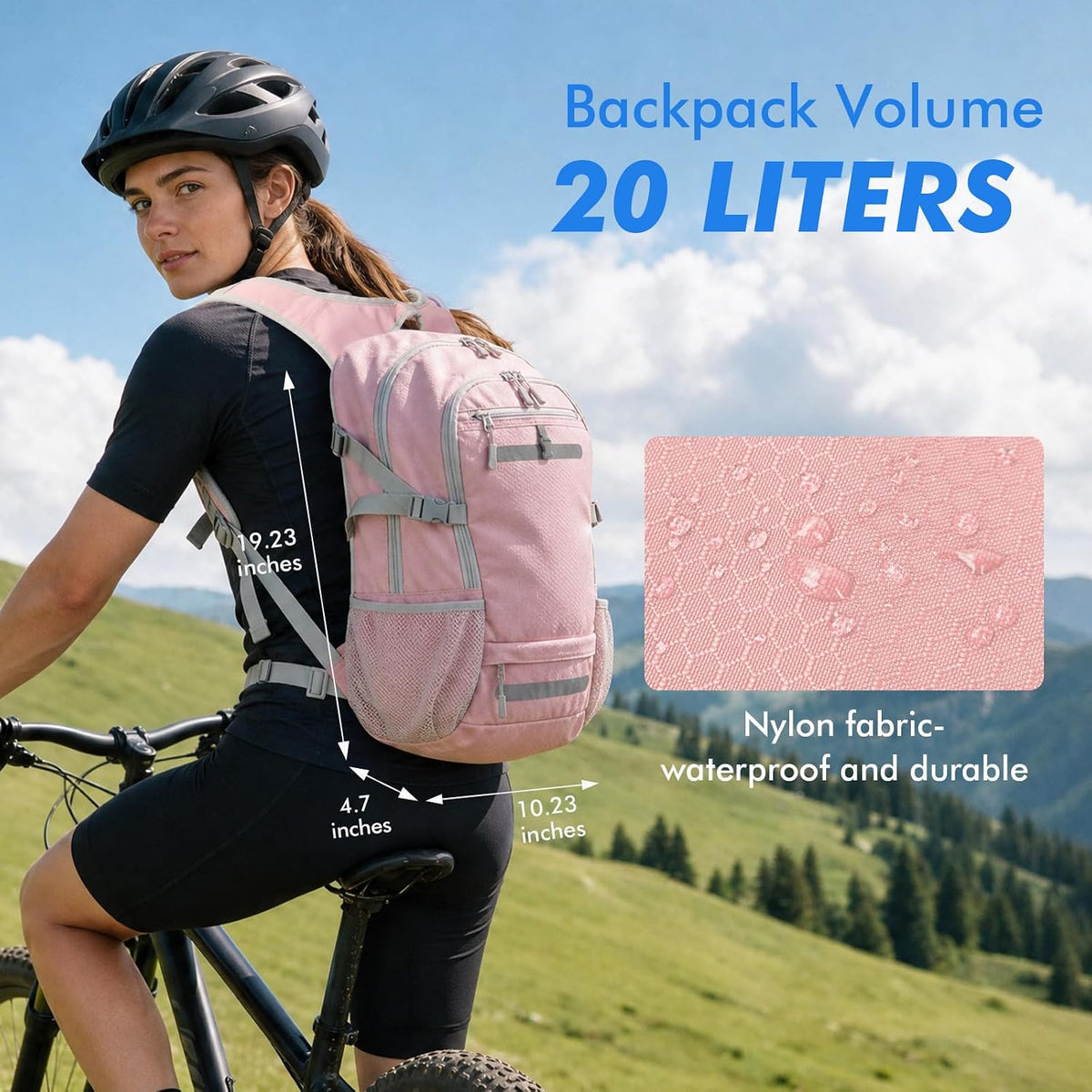 20L Hydration Backpack with 3L Water Bladder Water Backpack for Hiking Hydration Pack Insulated Daypack for Commuting