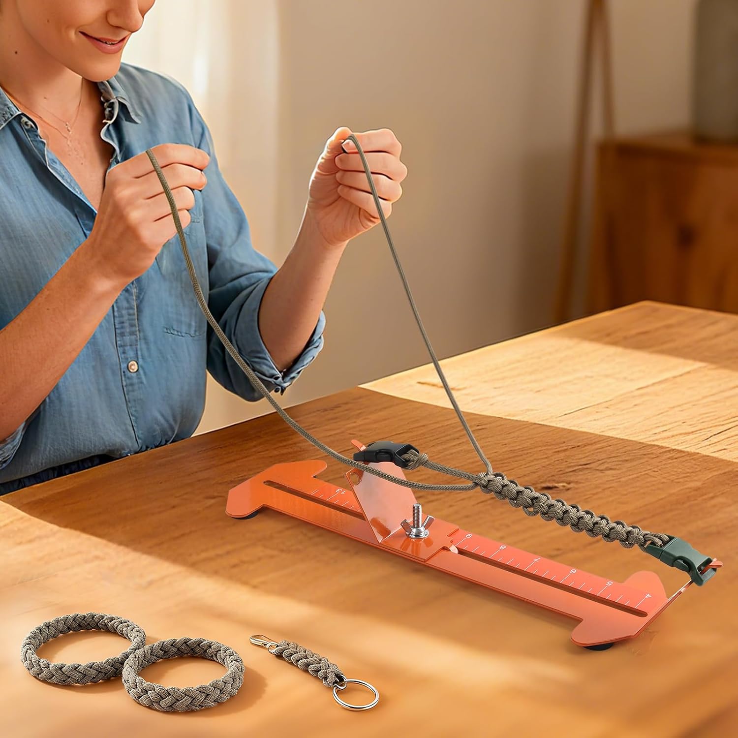 KOKKOYA Metal Paracord Bracelet Jig Dog Collar Making Kit 4 to13 inch