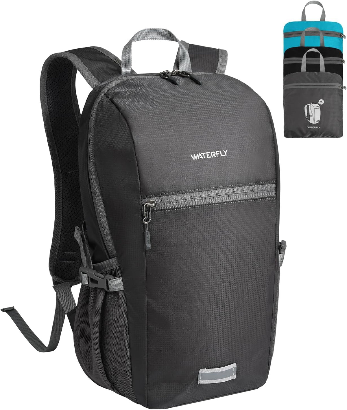 WATERFLY Small Packable Hiking Backpack: 10L Ultra-Light Daypack for Women