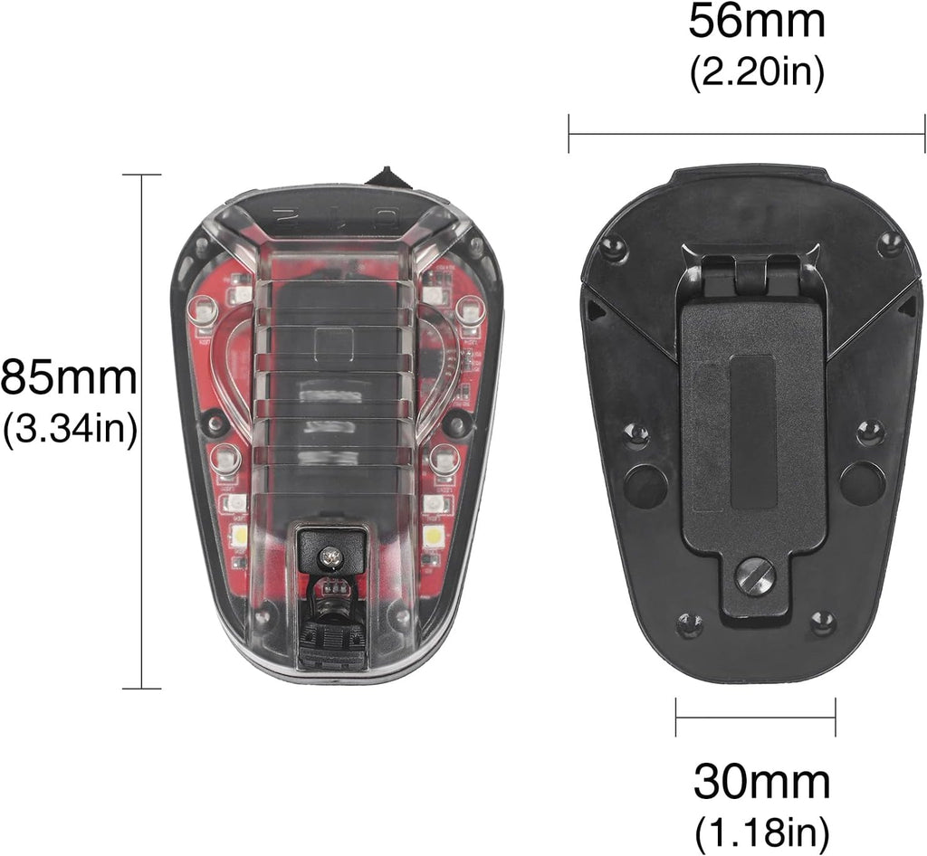 NOBUHIRO 4 Modes Tactical Helmet Light with Visible LED+IR Constant/Strobe