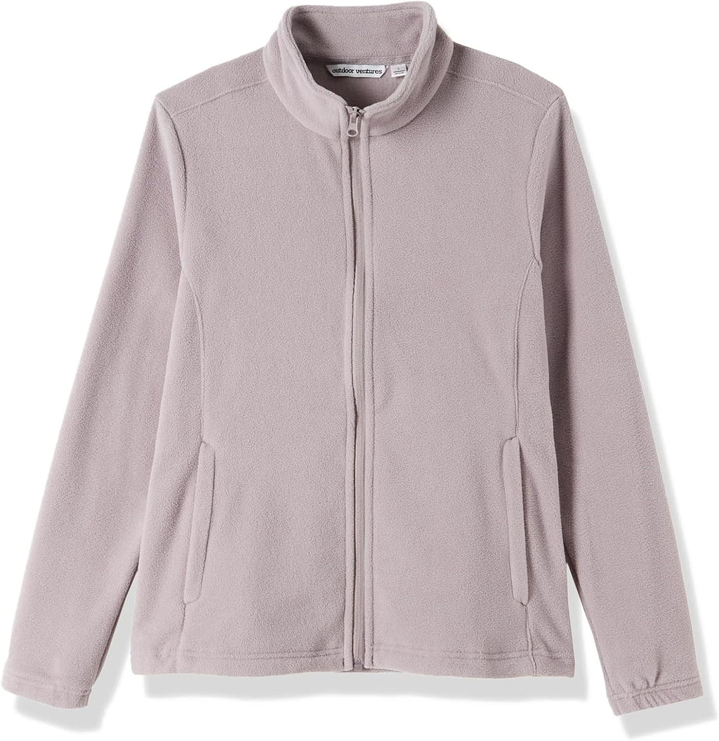 Outdoor Ventures Women's Lightweight Warm Polar Fleece Jacket Zip Up