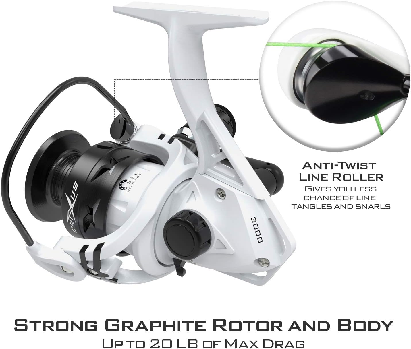 KastKing Crixus Baitcaster & Spinning Fishing Rod and Reel Combo