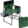 SUNNYFEEL Oversized Camping Chair Portable Directors Chairs with Side Table