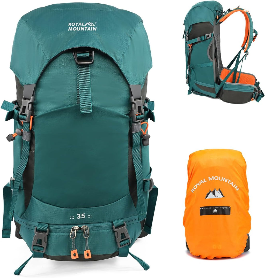 Hiking Backpack for Women Men,30+5L Waterproof Camping Backpacking Backpack