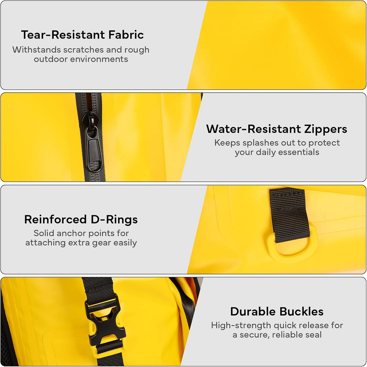 Waterproof Dry Bag Backpack 30L,Dry Backpack for Men Women Adults Teens, Kayaking Boating Hiking Camping Rafting Fishing Travel Outdoor Enthusiasts