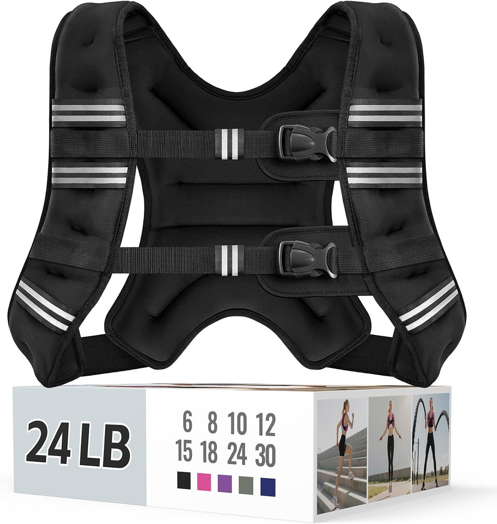 Zeerun Weighted Vest, 6/8/10/12/15/18/20/24/30LB for Men Women