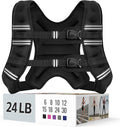 Zeerun Weighted Vest, 6/8/10/12/15/18/20/24/30LB for Men Women