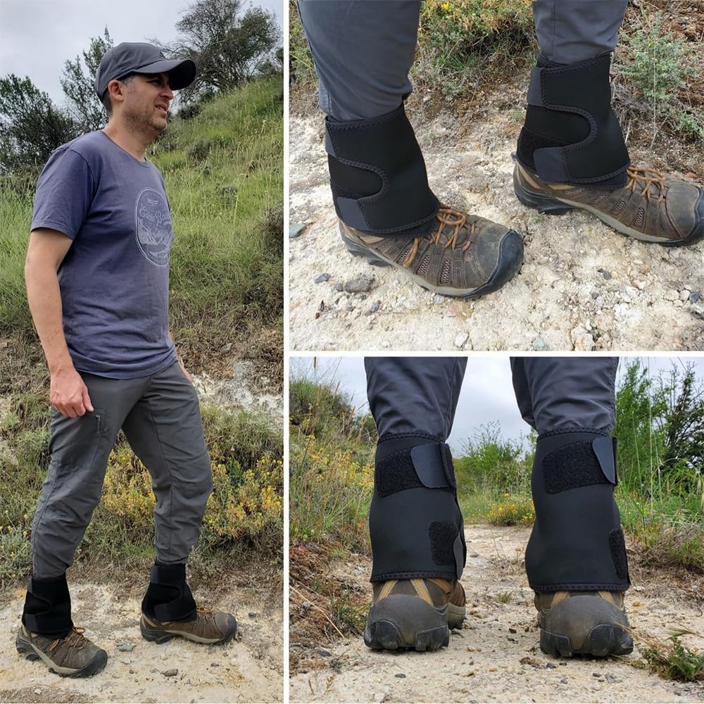 Adjustable Leg Gaiters, Waterproof Snow Boot Warmer Shoes Covers, Lightweight Comfortable Leg Protection for Outdoor Yard Work Hiking Mountain Climbing Hunting Skiing