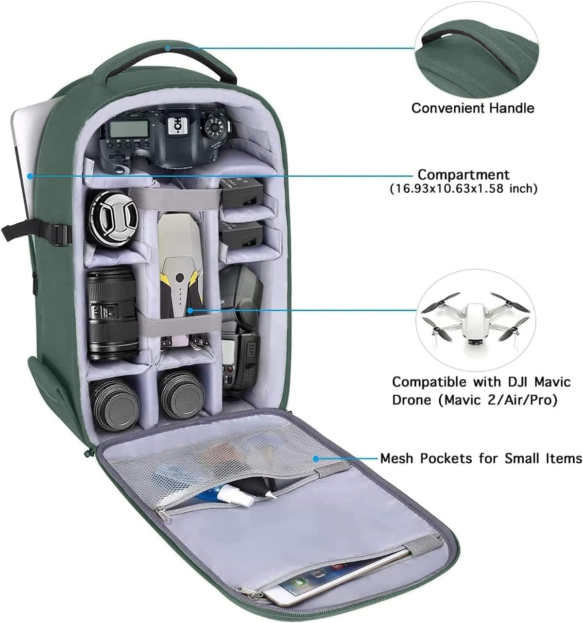 MOSISO Camera Backpack, DSLR/SLR/Mirrorless Photography Camera Bag