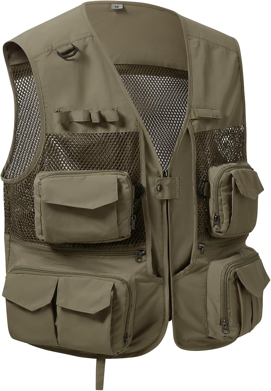 BASSDASH Men's Women's Utility Fishing Cargo Vest Outdoor Safari Photography Work Vest with Multi Pockets Mesh Back FV14
