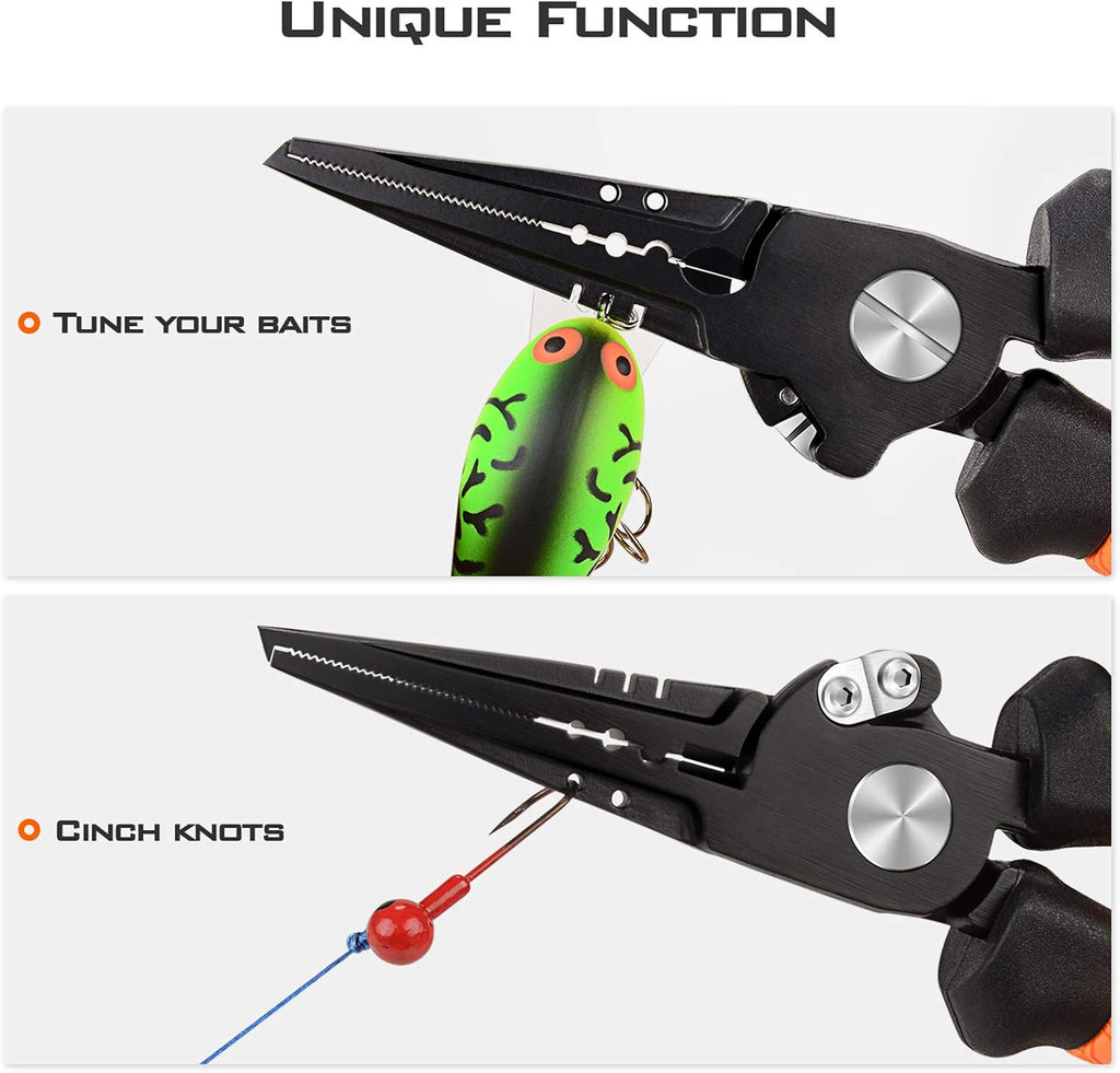 KastKing Speed Demon Pro Fishing Pliers,7.5'' Split Ring Nose