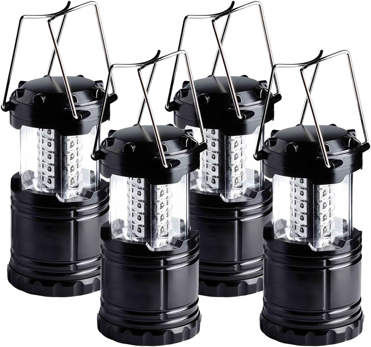 KPKJOO Lantern Collapsible Camping Light, Battery Operated Lanterns LED Super Bright for Power Outages Indoor Emergency Outdoor Camping Hiking Kit (6, COB)