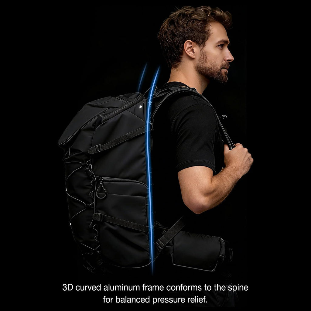 LEOFOTO 35L Camera Backpack for Photographer, Lightweight Waterproof Travel Camera Bag for Camera/Drone/15.6" Laptop, Photopraphy Bag with Side Access & Rain Cover, Tripod Compatible, 2.65KG - BLACK