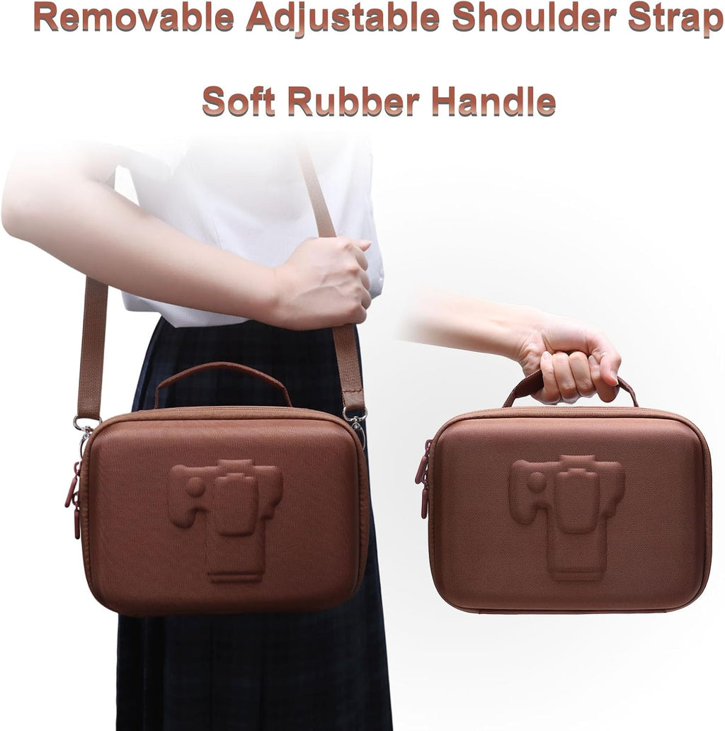 Small Camera Case Bag for Canon EOS Rebel T7/R50//R100 DSLR Camera Brown