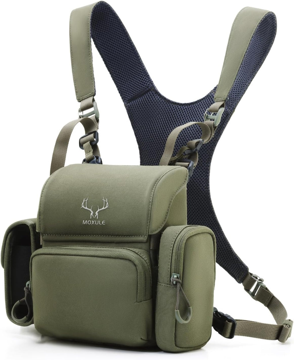 MOXULE Binocular Harness Chest Pack: Bino Case with Rangefinder Pocket XL