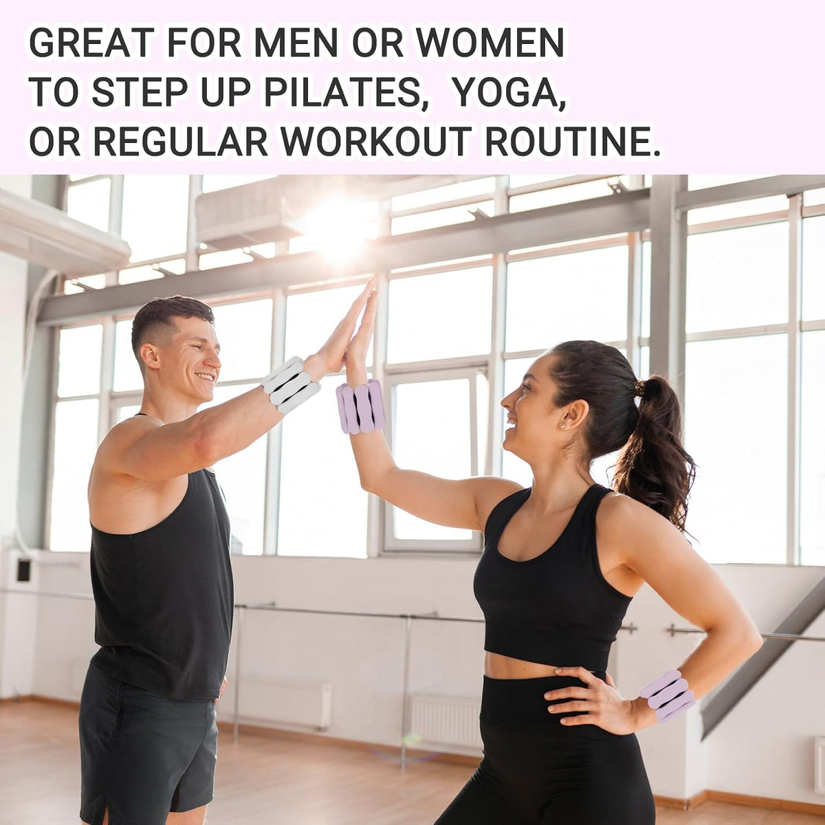 Ankle Weights Wrist Weight for Women Men, Set of 2, 1 lb/2 lb Each