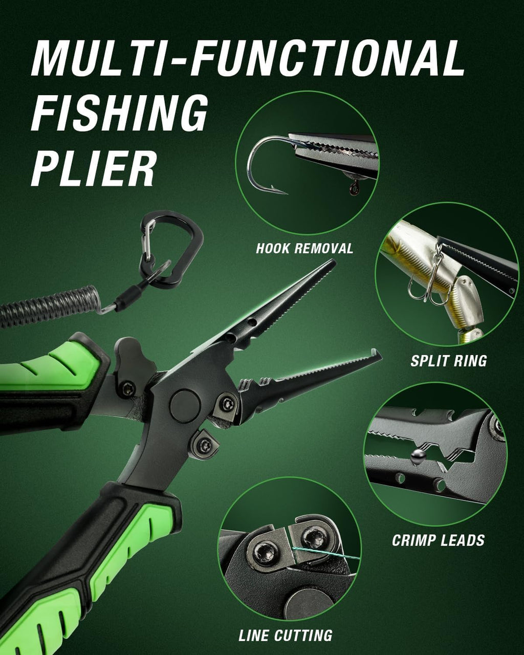 Ghosthorn Telescopic Fishing Rod and Reel Combo,Spinning Travel Kit