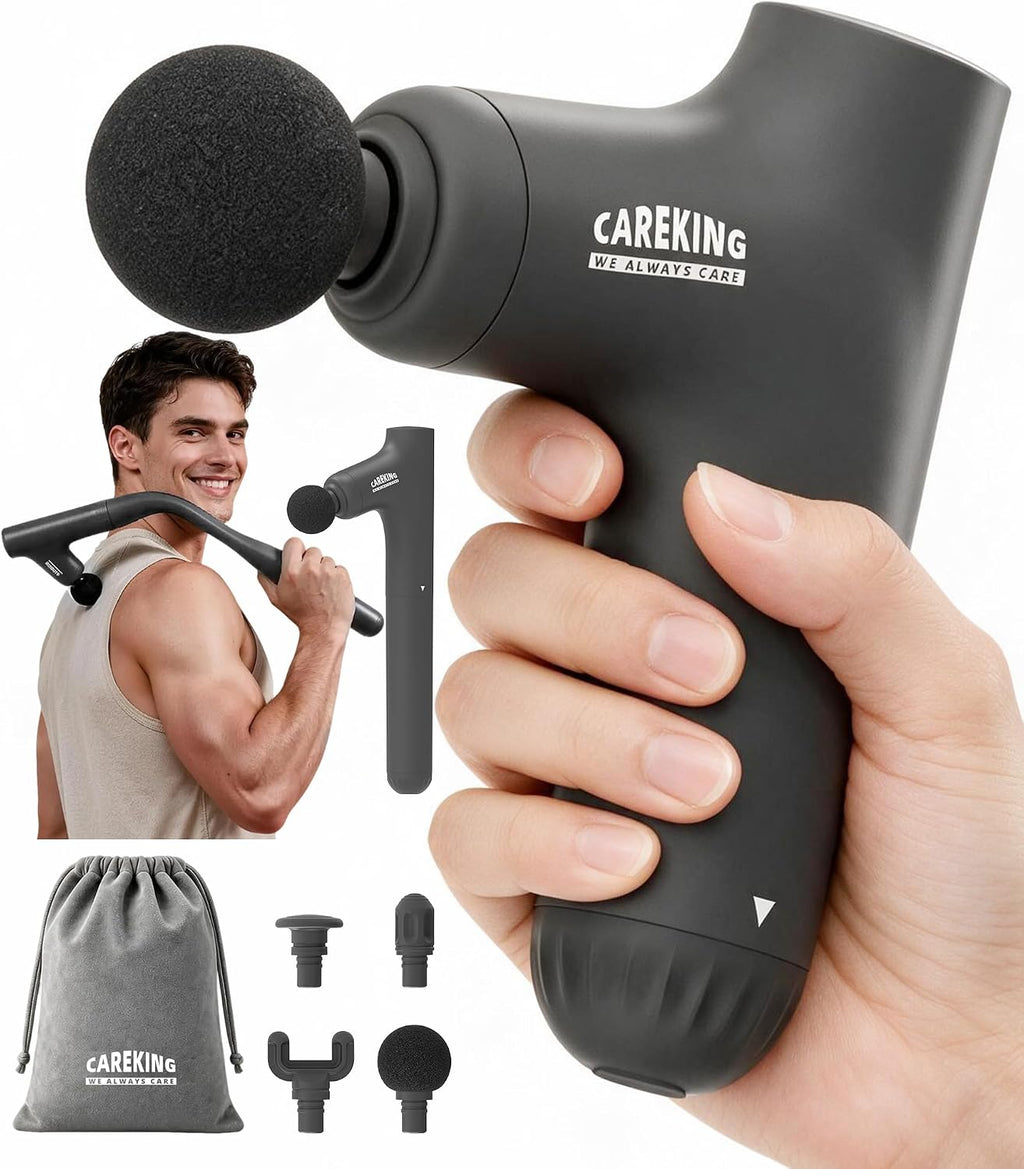 3-in-1 Detachable Mini Massage Gun Deep Tissue with Extension Handle