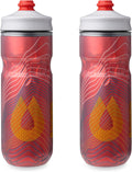 HydraPak Polar Surge Insulated Bike Water Bottle (20oz, Ascent Red)