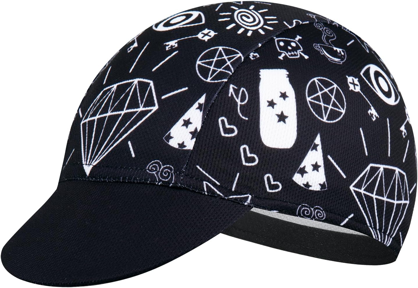Cycling Cap with Sun Visor, Lightweight Polyester Bike Hat for Men & Women