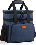 GLENKEY Expandable Lunch Box Insulated Leakproof Cooler Bag Work Outdoor