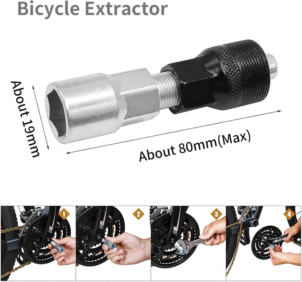 6 Pcs Bicycle Repair Tools Kit, Bike Cassette Removal Tool, Sprocket Removal Tools Sprocket Remover for Mountain Bike, Road Bike