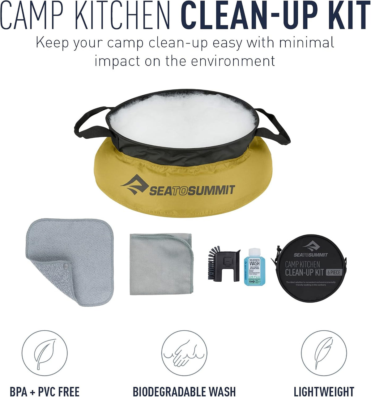 Sea to Summit Camp Kitchen 6-Piece Clean-Up Kit