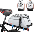 KEMIMOTO Fully Reflective 3-in-1 Rear Bike Bag, 11L Convertible Backpack