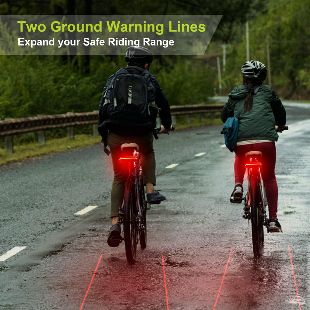 MEILAN X5 Smart Bike Tail Light with Turn Signals and Automatic Brake Light Wireless Remote Control Bike Rear Light Back USB Rechargeable Safety Warning Cycling Light Fits on Any Road Bicycle