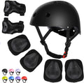 WayEee Kids Bike Helmet Set Knee Pads Adjustable Protective Gear, 3-14 Age