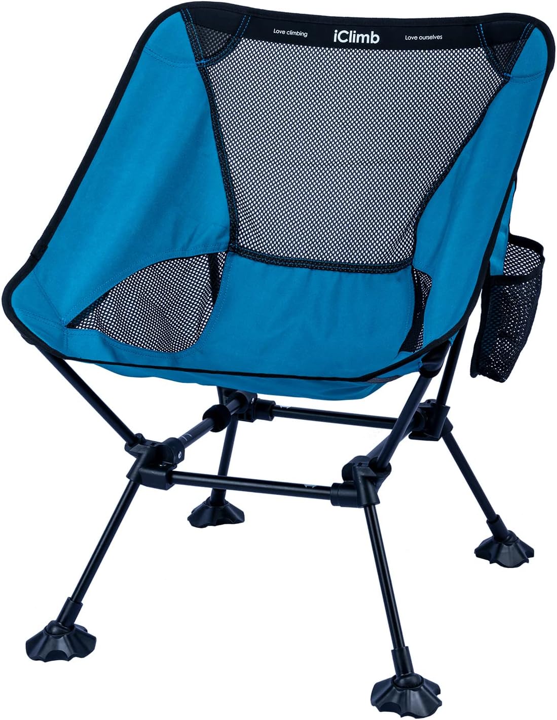 iClimb Ultralight Compact Folding Anti-Sinking Chair, Blue
