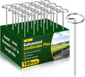 ALOTIKI Landscape Staples, 100Pcs 6 Inch Galvanized Landscape Fabric Stakes
