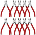 Wire Cutters 10 PACK, 6 inch, Side Cutters, Flush Cut Pliers