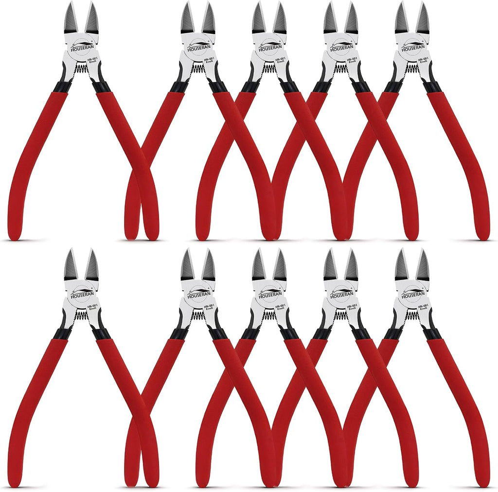 Wire Cutters 5 Pack, 5 Inch, Side Cutters, Flush Cut Pliers