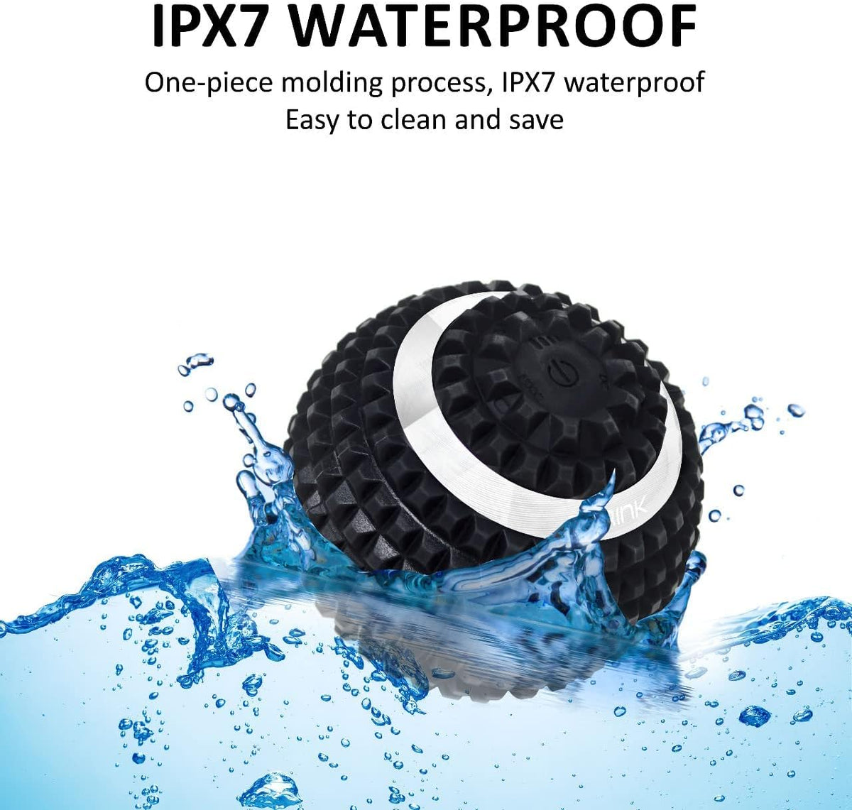 shrink Vibrating Massage Ball with 4-Speeds - Deep Tissue Trigger Point Massage Ball for Relieving Muscle Pain and Tension - Myofascial and Hip Flexor Release Tool for Physical Therapy