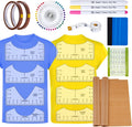 18Pcs Sublimation Accessories, Tshirt Ruler Guide Vinyl Alignment Tool, Heat Press Accessories, Teflon Sheet Non Stick 16x20, Heat Resistant Tape 0.4" x108ft, PVC T Shirt Rulers to Center Designs