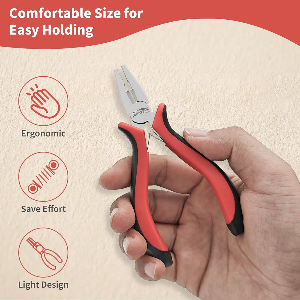 5-Piece 5 Inch Mini Lineman Pliers, Small Combination Pliers
