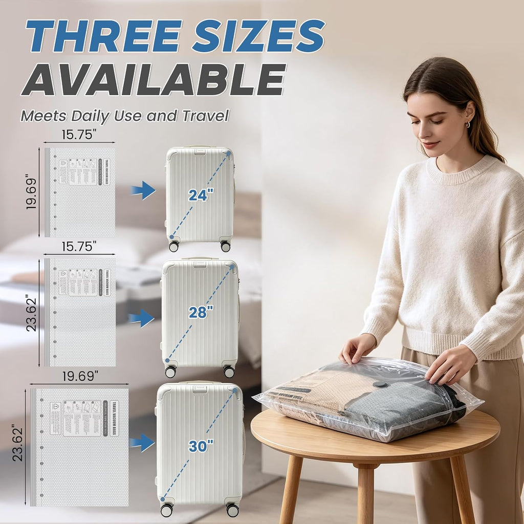 18 Pack Vacuum Storage Bags with Pump Space Saving for Luggage and Closet