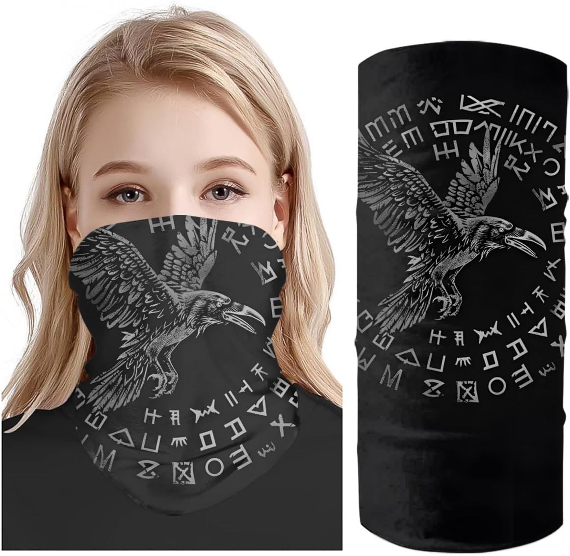 Cool Skull Face Bandanas Sports Casual Headwear Viking Neck Gaiter