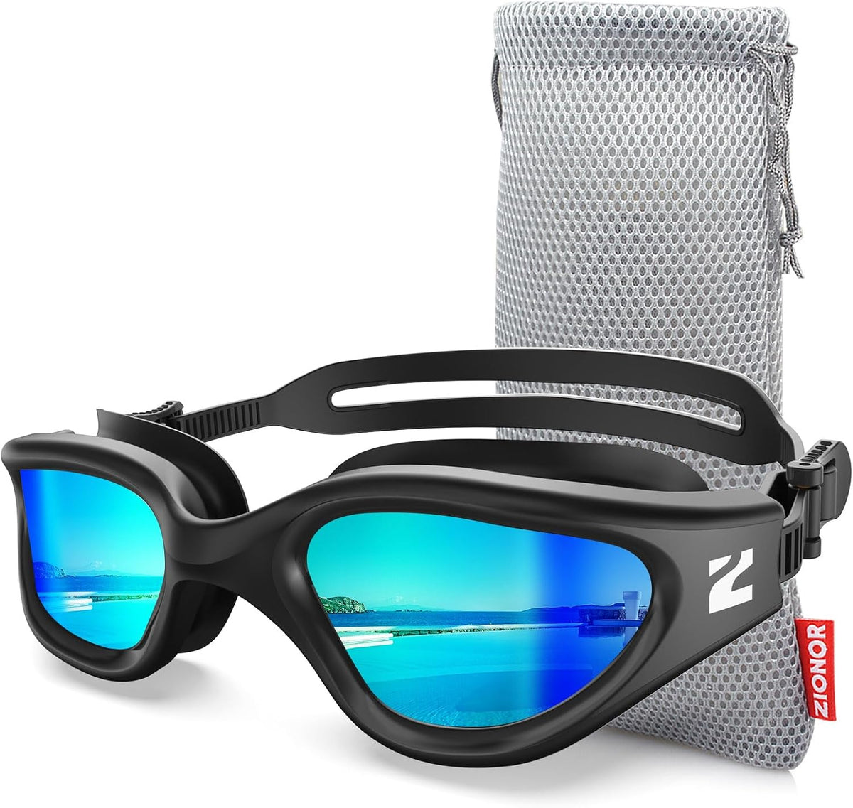 ZIONOR G1 Air Swim Goggles Adult, Polarized for Pool, Outdoor, Open Water