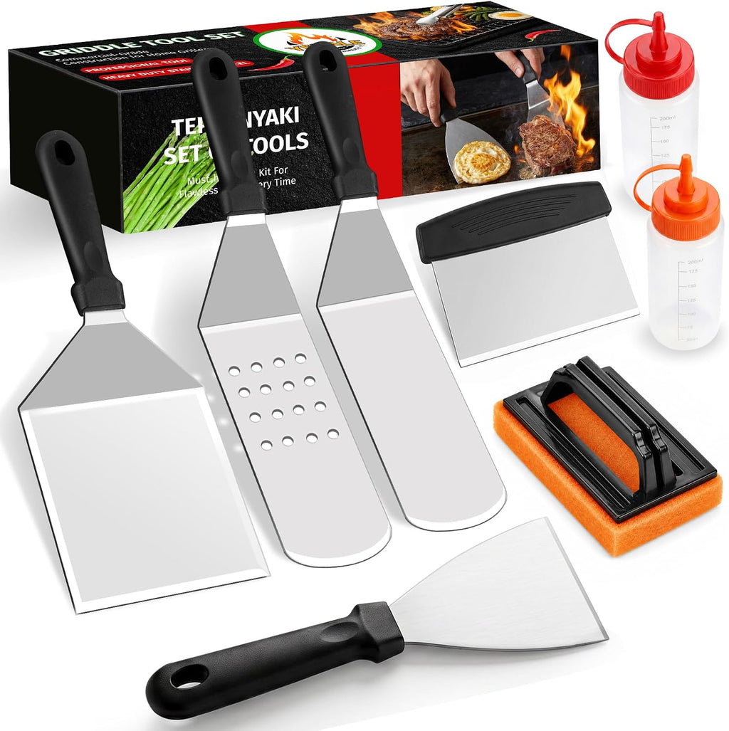 Griddle Accessories Kit for Blackstone and Camp Chef, Flat Top Grill