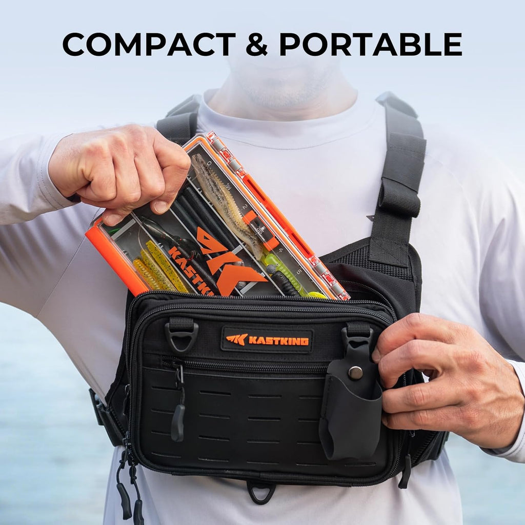 KastKing HyperSeal 3500 Double-Sided Waterproof Fishing Tackle Box, 1 Pack
