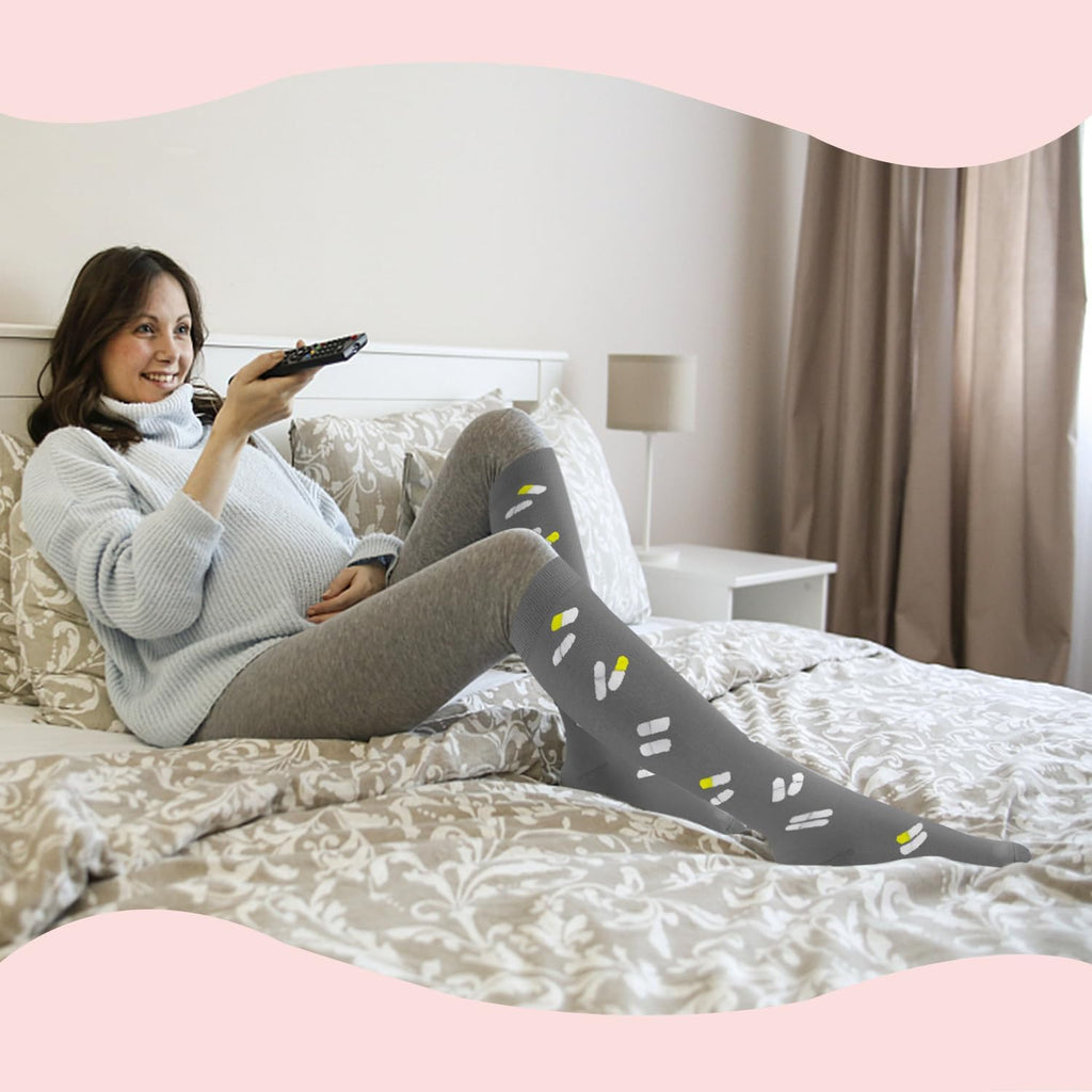 Sooverki Compression Socks for Women & Men 6 Pairs is Best Supportive Knee High Stockings for Circulation, Travel, Nurses